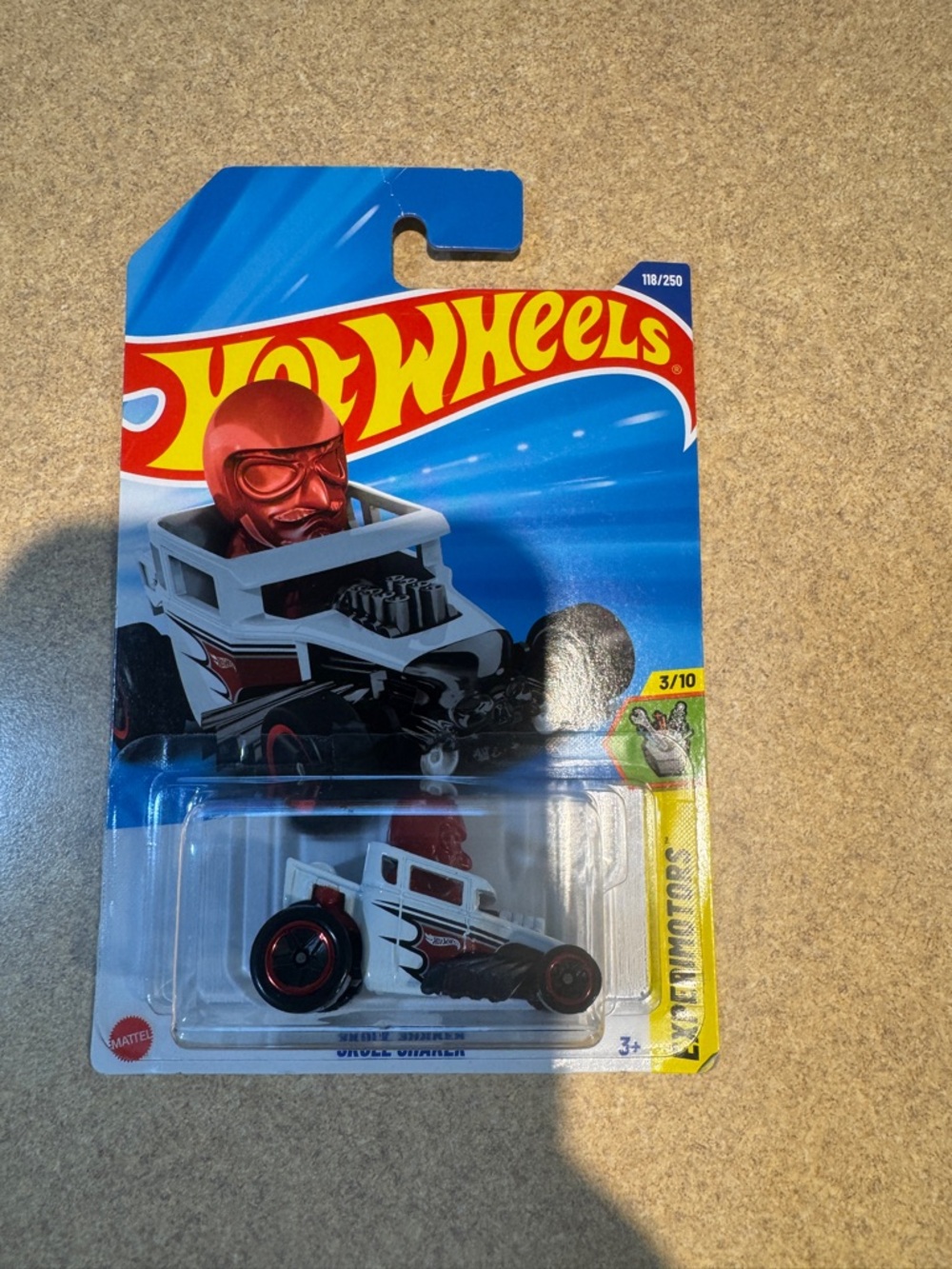 Die-cast toy car 'Skull Shaker' by Hot Wheels